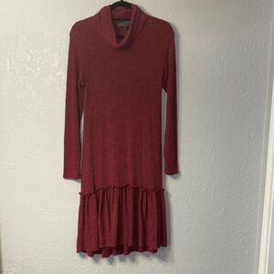 Sunday in Brooklyn Red Long Sleeve Dress